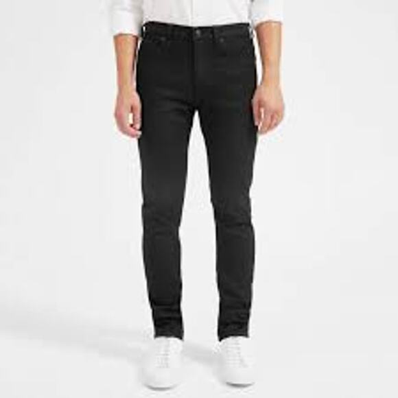 Everlane The Slim Fit Jeans Black Tapered Leg Stretch Men 34 x 30 - Picture 1 of 11